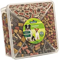 Dehner Snackbox Jumbo - Caja de Aperitivos para Perro- 4 Tipos de Mezcla- 1-2 kg